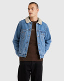 RVCA Denim Sherpa Trucker Jacket
