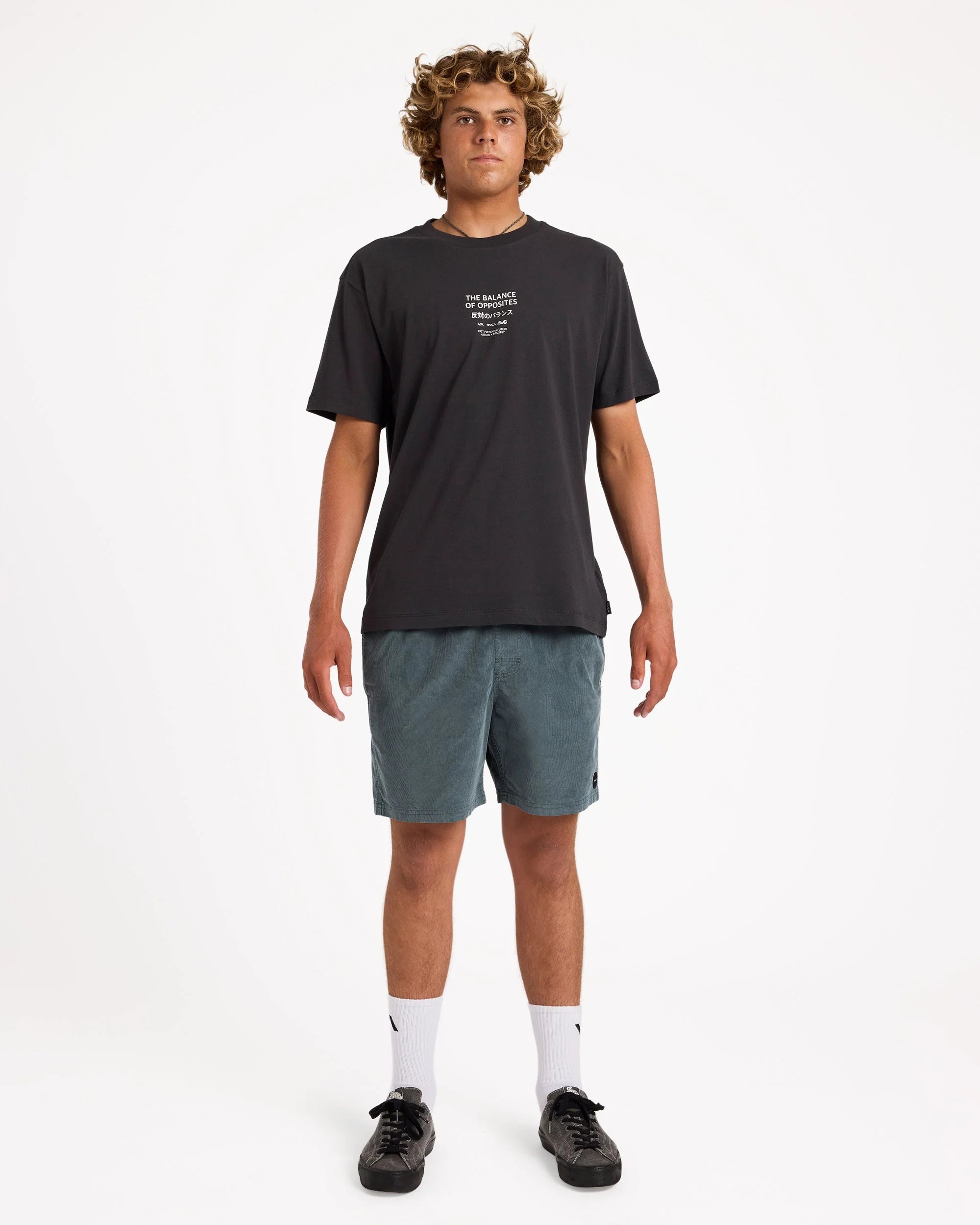 RVCA Escape Elastic Cord 17" Elastic Waist Shorts