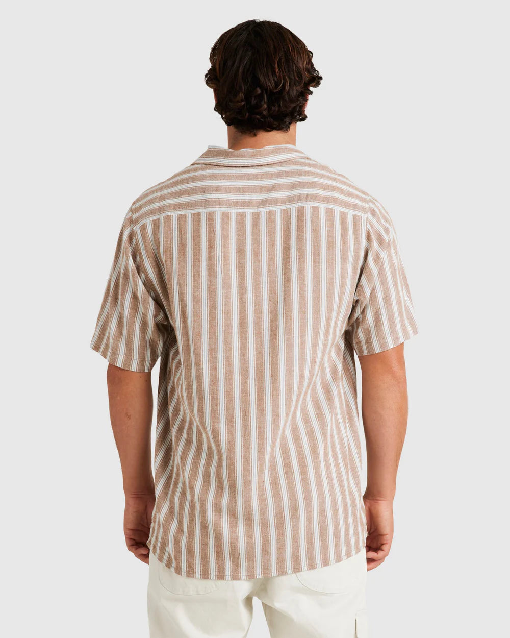 RVCA Beat Stripe Vintage Short Sleeve Shirt