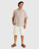 RVCA Beat Stripe Vintage Short Sleeve Shirt