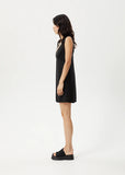 Grace Cupro Recycled Mini Dress - Black