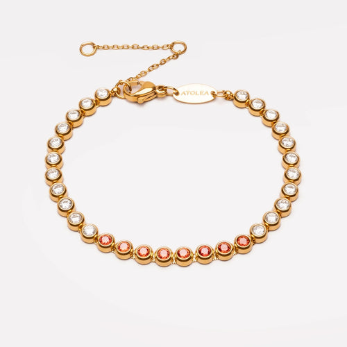 Atolea Cherry Tennis Bracelet