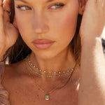Atolea White Beaded Choker Necklace