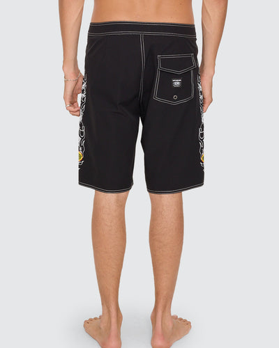 Worship Tropical Heat Boardshort - Black