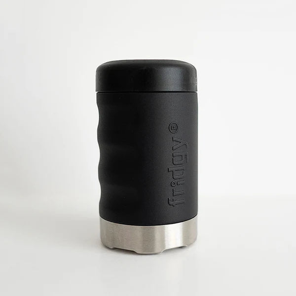 Fridgy 375ml Grip Series Can Cooler Midnight Black