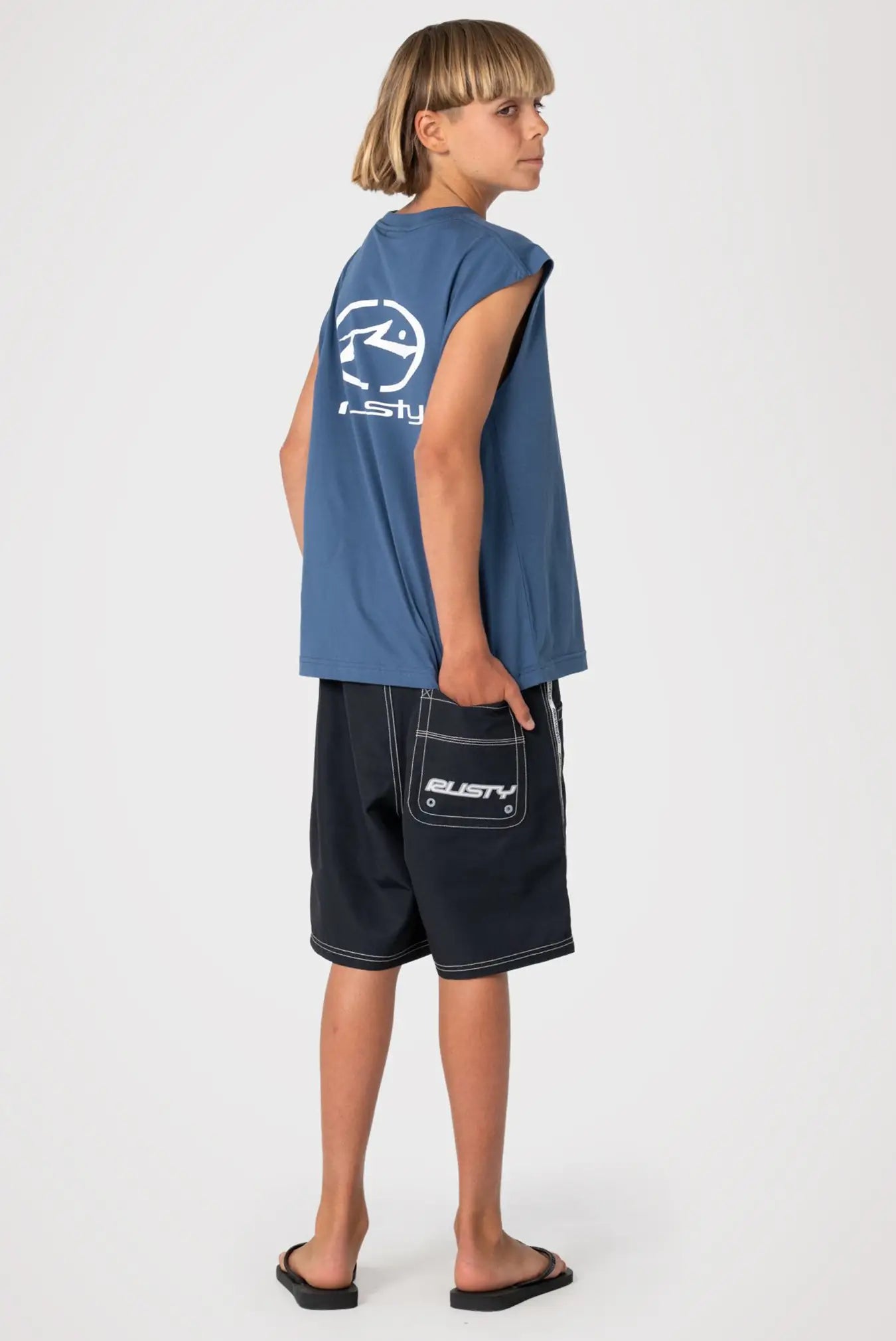 Rusty Flip Daddy Elastic Boardshorts Boys