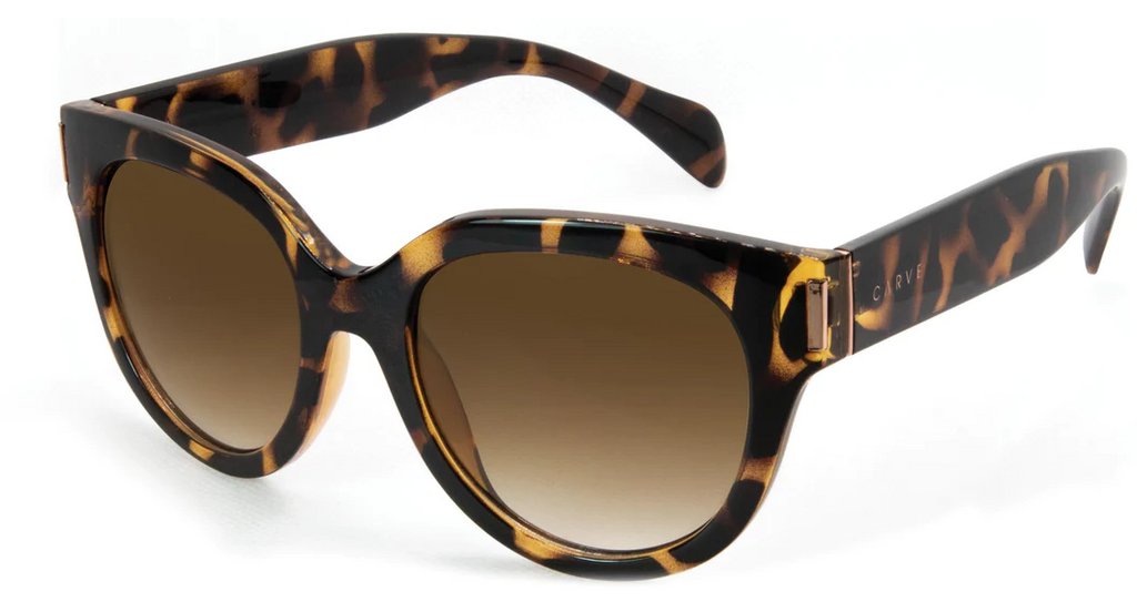 Vivian Gloss Yellow Tort Brown Gradient Sunglasses