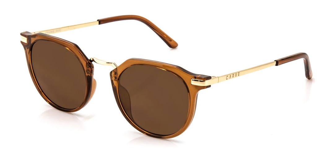 Carve Frankie Gloss Crystal Tobacco Gold Metal Brown Lens