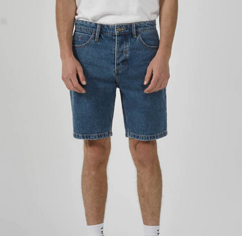 Chopped Hem Denim Short - Highway Blue