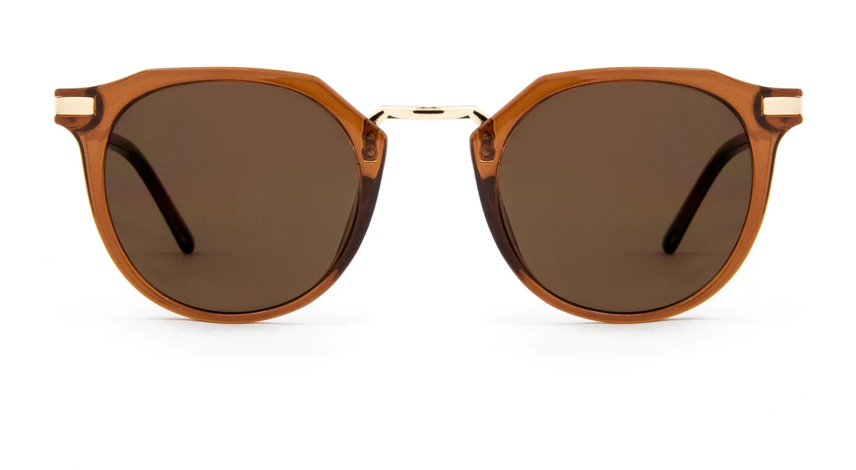 Carve Frankie Gloss Crystal Tobacco Gold Metal Brown Lens