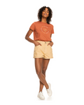 Run On Love High Biege Waist Denim Mum Shorts