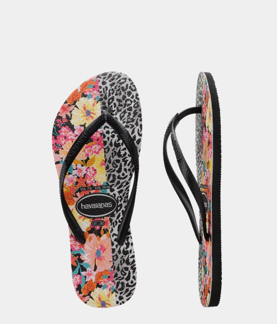 Havaianas Kids Slim Print Mixed Thongs - Havaianas