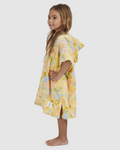 Little Girls Sunflower Hoodie Towel