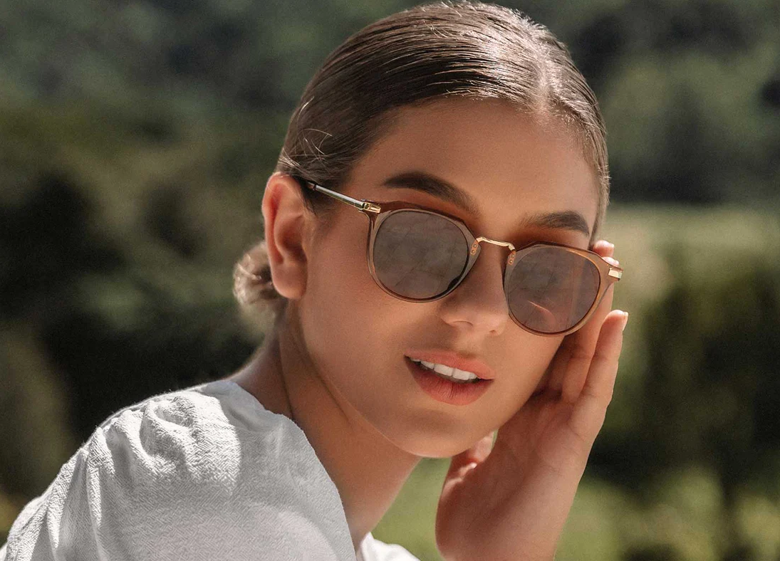 Carve Frankie Gloss Crystal Tobacco Gold Metal Brown Lens