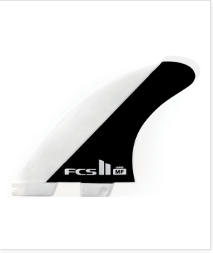 FCS II Mick Fanning PC Black/White Grom Tri Fins
