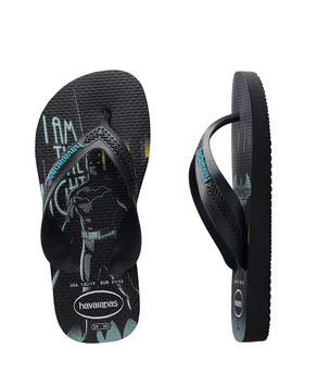 Havaianas Kids Max Herois Black/Black/Blue