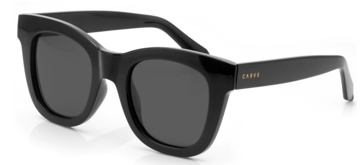 Carve Elba Gloss Black Dark Grey Polarized Lens