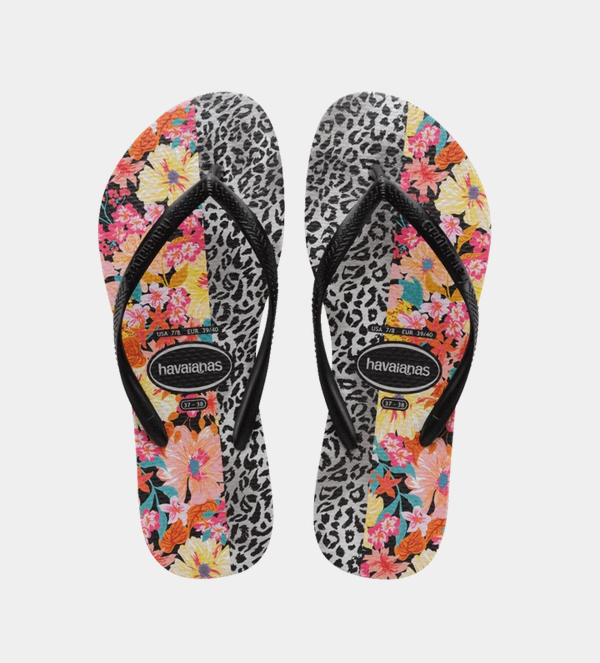 Havaianas Kids Slim Print Mixed Thongs - Havaianas