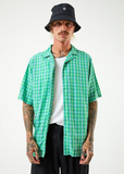 Meadows Hemp Check Cuban Short Sleeve Shirt - Forest