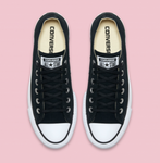 Womens Converse Chuck Taylor All Star Canvas Lift Low Top Black