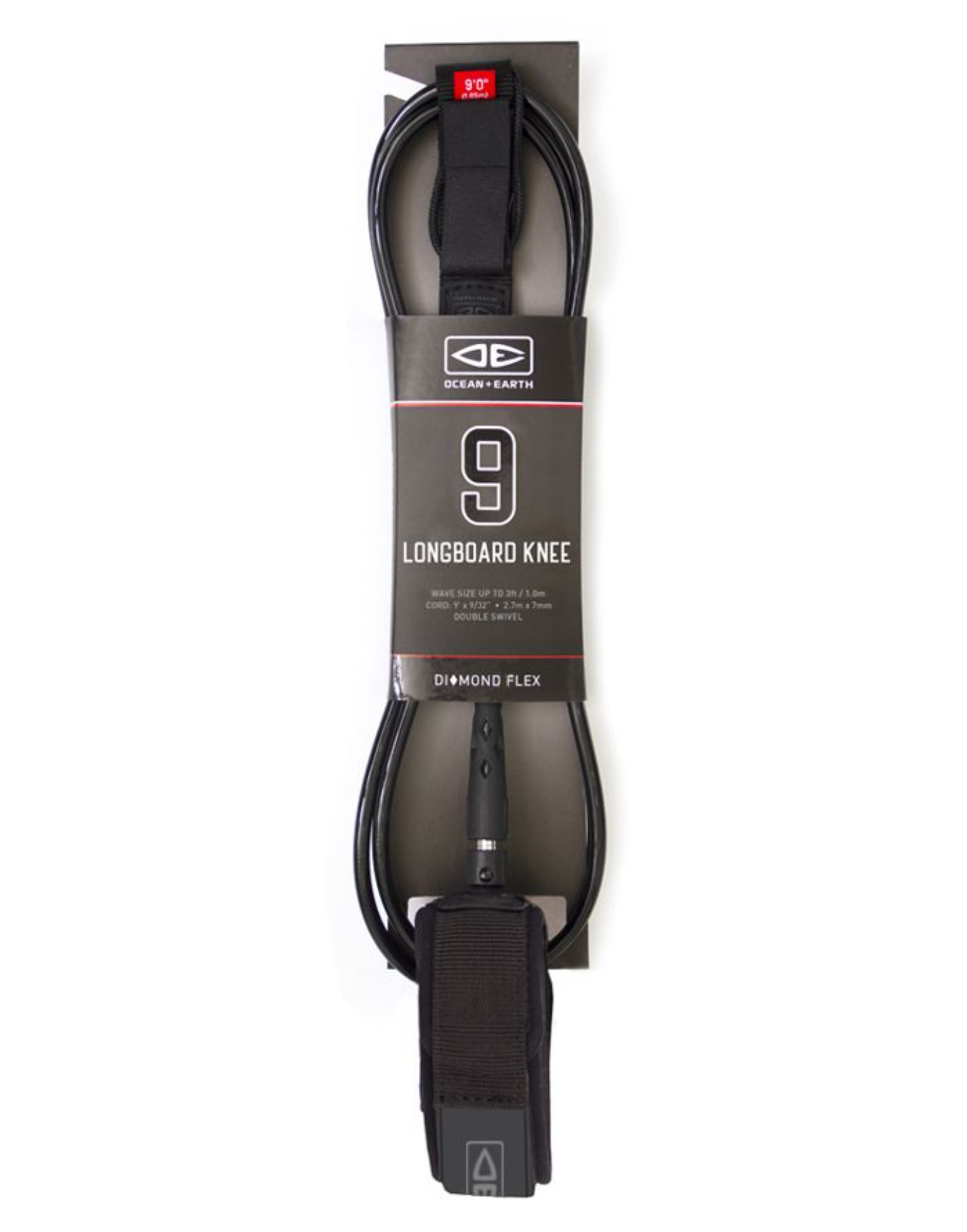 Diamond Flex 9ft Longboard Knee Series - Leash