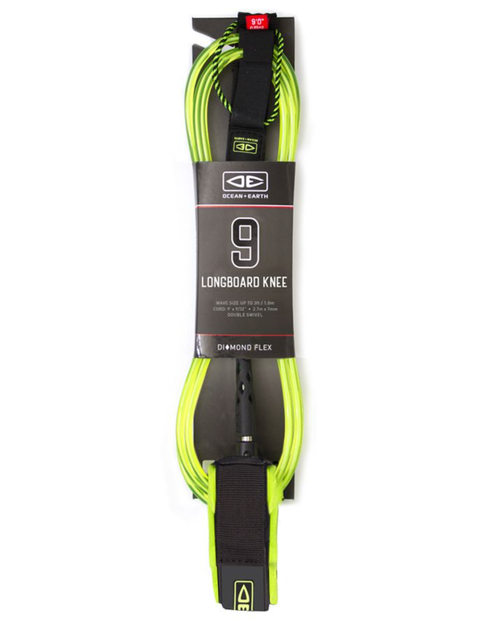 Diamond Flex 9ft Longboard Knee Series - Leash