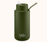 1L Ceramic Reusable Bottle - Khaki