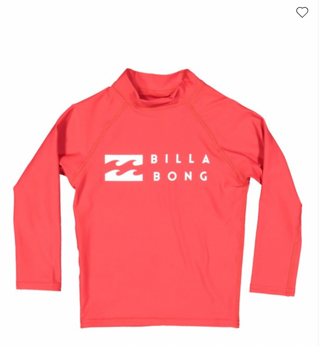 Billabong Groms Union Relaxed Fit Rash Vest Boys 0-7