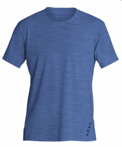 HEATHERED VENTX SOLID SHORT SLEEVE UV SP22