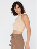 Aura Halter Knit Crop Top