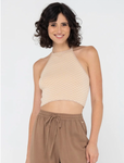 Aura Halter Knit Crop Top