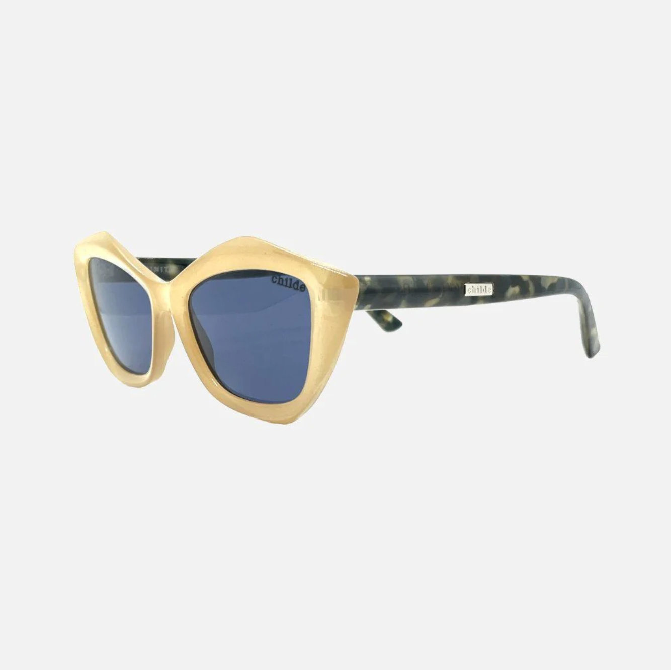 Childe Infinite Gloss Ivory Tort Blue Bio Lens