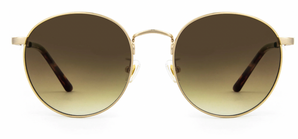 Carve Heidi Brushed Gold Metal Brown Polar