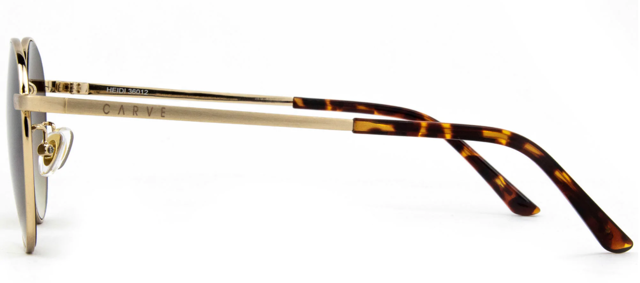 Carve Heidi Brushed Gold Metal Brown Polar