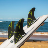 FCS II KA PC Large Black/Acid Tri Retail Fins