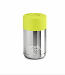 295ml Ceramic Reusable Cup - Chrome Silver/Neon Yellow