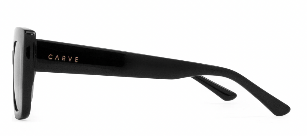 Carve Laguna Gloss Black Dark Frame Grey Polarized Lens