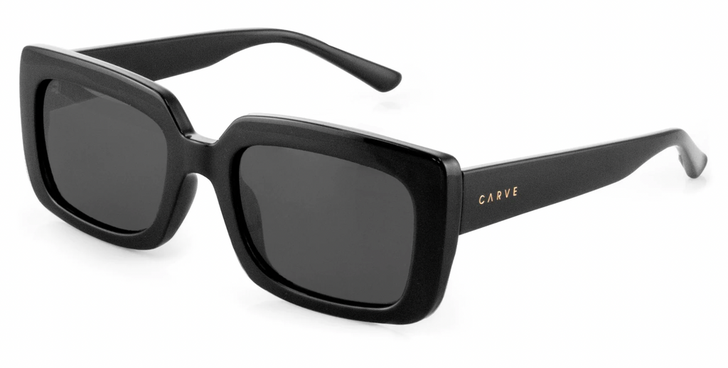Carve Laguna Gloss Black Dark Frame Grey Polarized Lens