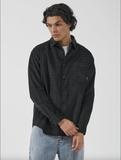 Moor Cord Long Sleeve Shirt - Black